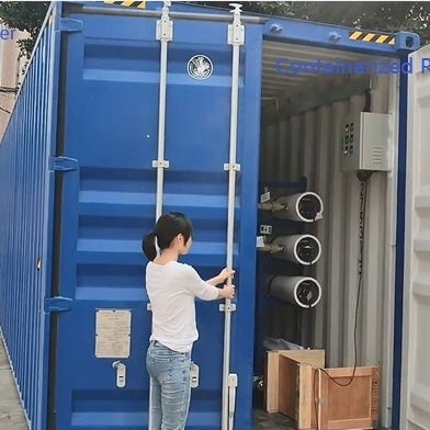 Containerized droeg van de het Zeewaterontzilting van het Gaten Zoute Water de Machine van de Overzeese de Machine Bronwaterontzilting voor Irrigatie