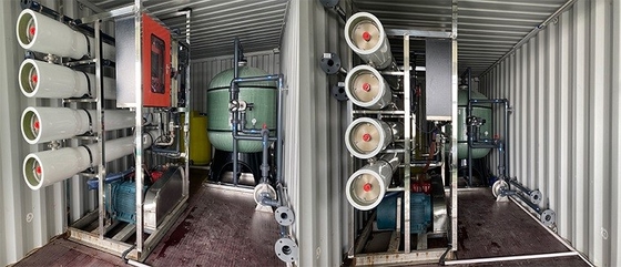 Containerized droeg van de het Zeewaterontzilting van het Gaten Zoute Water de Machine van de Overzeese de Machine Bronwaterontzilting voor Irrigatie