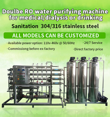 De medische machine van de rowaterzuiveringsinstallatie voor de reinigingssysteem van het dialysewater voor dialyse