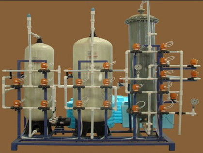600KG laboratorium Gedeioniseerd Watersysteem, FRP-demineralisatiewaterzuiveringsinstallatie